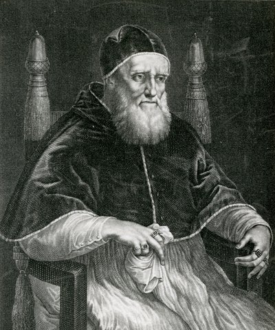 Papst Julius II. (1443-1513) von Raffaello Sanzio Raphael